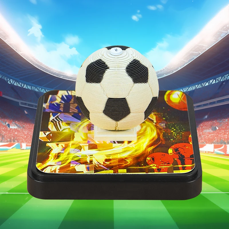 

Omoshiroi Block Calendar 2025 Football Basketball 3D Memo Pad Cube Soccer Ball With Logo Custom Sticky Notes Gift For Boy Men