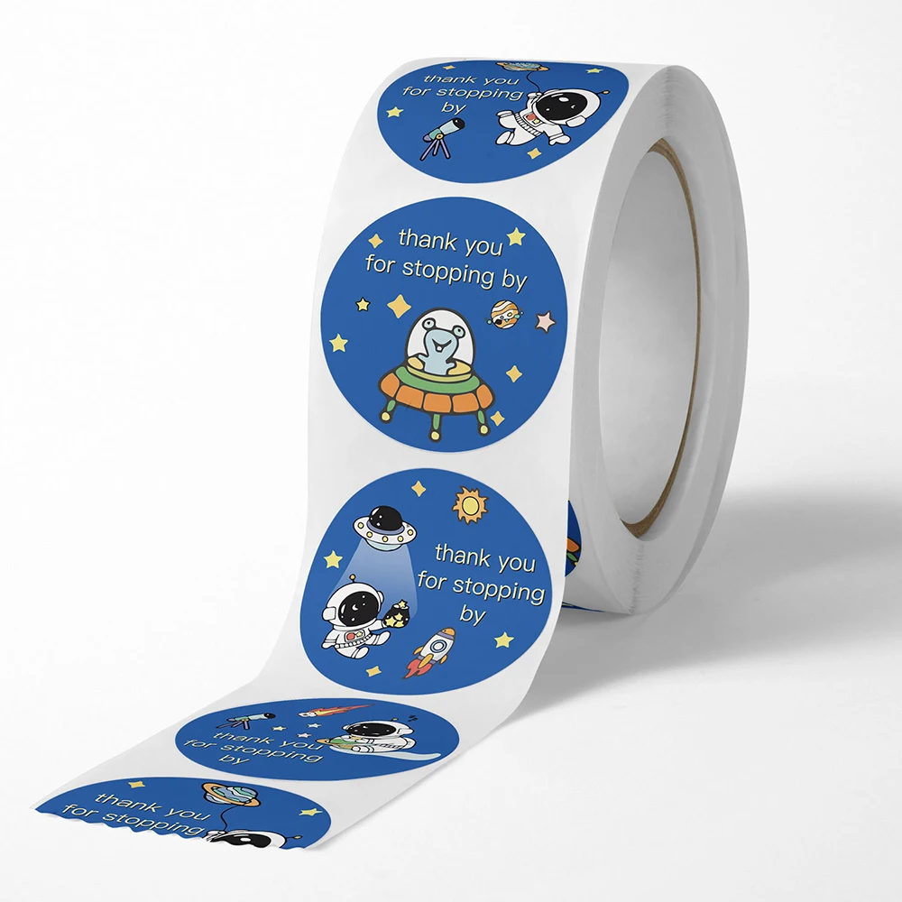 500pcs Thank You Sticker1inch Sealing Label Scrapbooking for Small Business Handmade Gift Decoration "thank You for Stopping By"