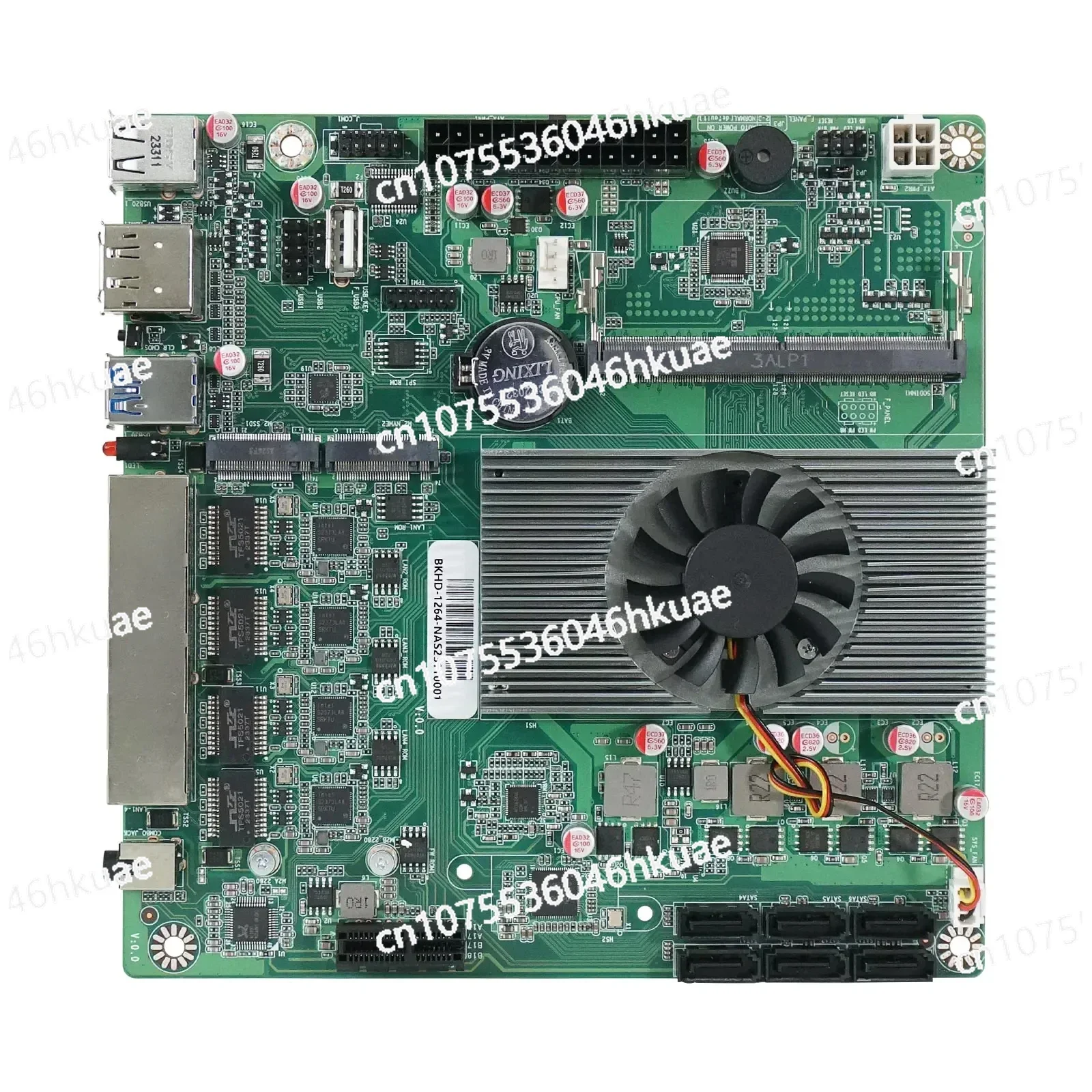 NAS N100 Nics Industrial Motherboard Home 4 Cores 4 Threads Processor 4x2.5G I226 Network M.2 Slot 6xSATA DP HD Low Power