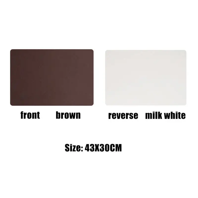 Insulated Mat Multicolor Optional Western Food Rectangular Hotel Home Household Tools Eat Mat Leather Restaurant Double