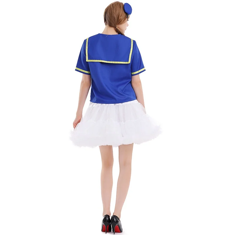 

Parent-Child Puffy Skirt loween Costume Sailor Suit Du Performance Stage Costume Chinese Production Winter 2023 Faion