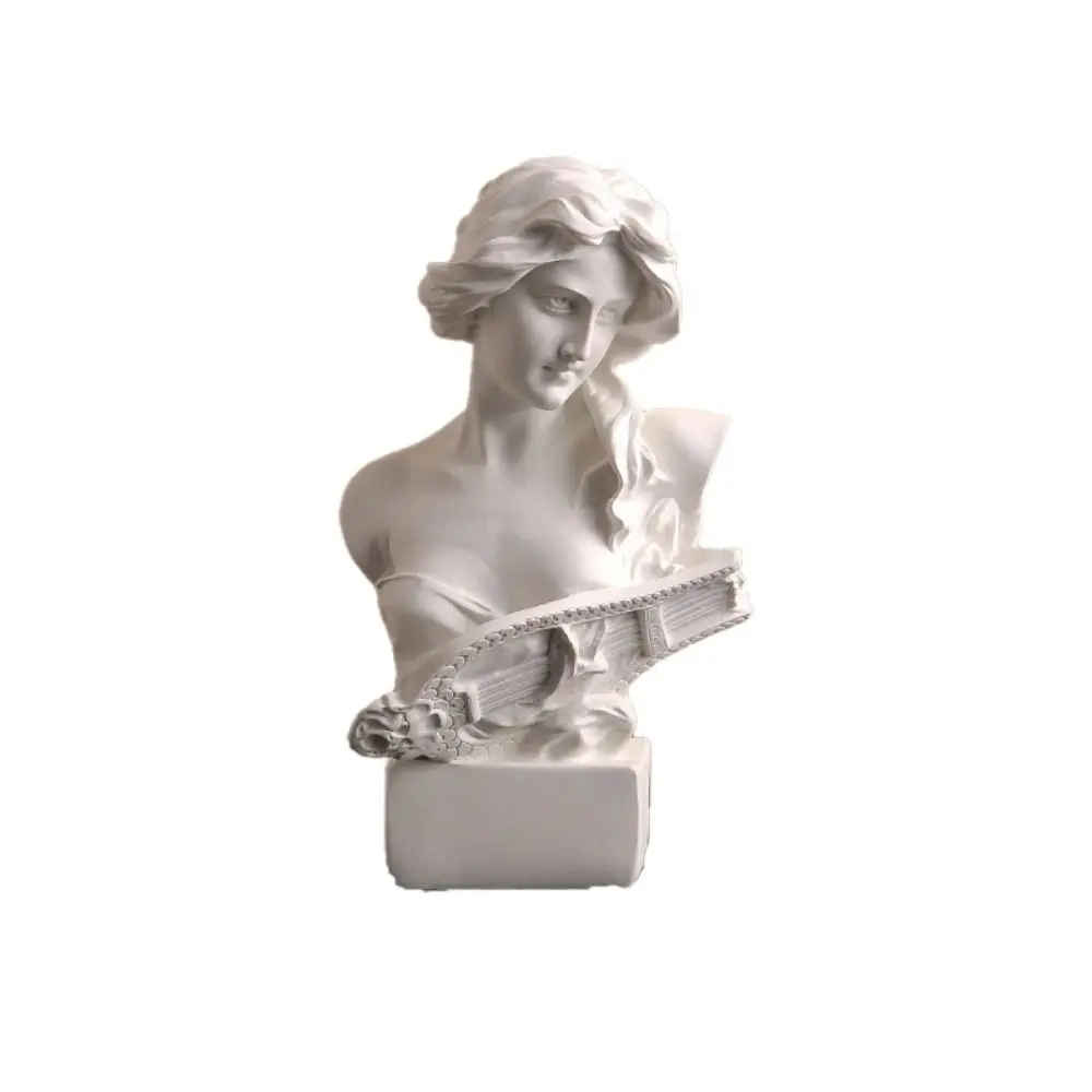 

European Style Ancient Nordic Greek Figure Sketch Art 3D Greek Mythology Statues Resin Craft Female Art Statue Desktop
