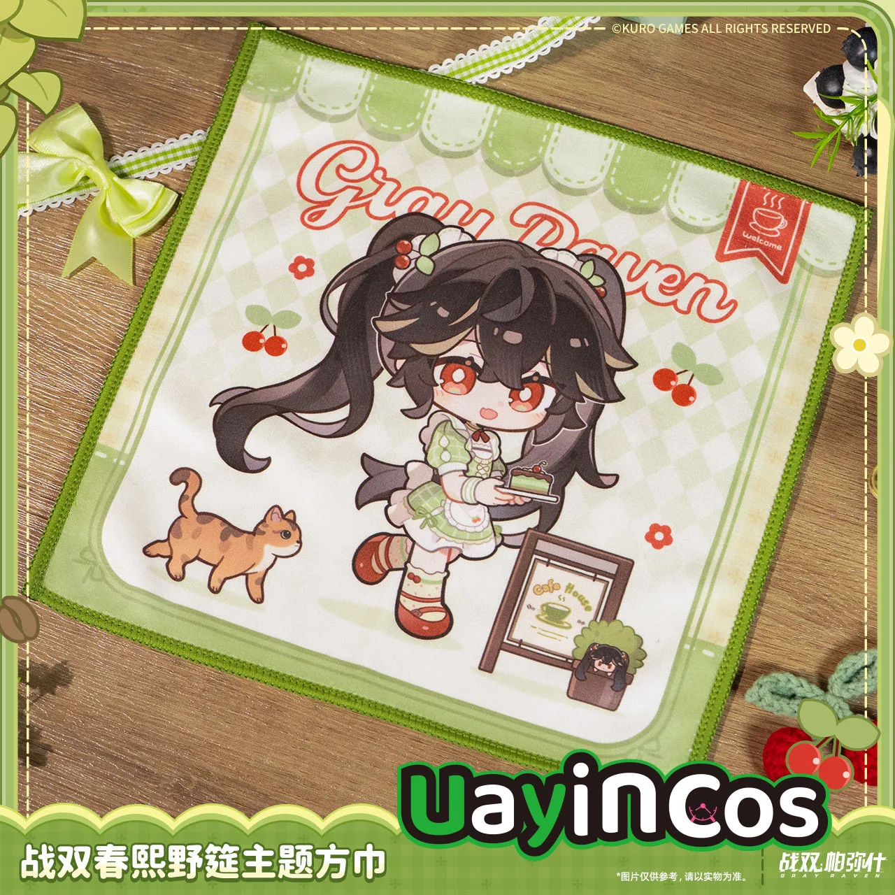 

In stock Original GRAY RAVEN:PUNISHING Cotton Square Towels Lee Lucia Liv Bathroom Accessory Towel Gray Raven Theme Anime Game