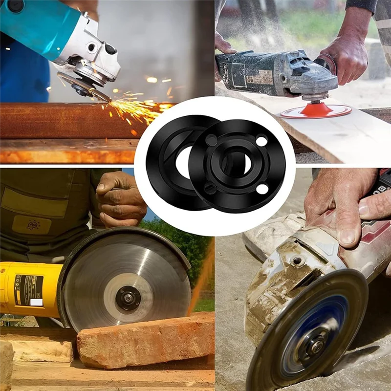 

High Quality-8-Piece 5/8Inch-11 Flange Nut Kit, Angle Grinder Extension Shaft Connector With Grinder Adjustable Wrench,8-Piece 5