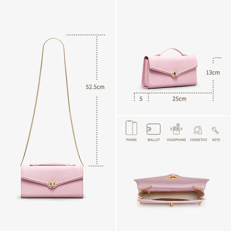 BAFELLI 2024 nuova borsa da donna portafoglio in pelle borsa a tracolla per feste borsa da sera femminile di marca di design di lusso pochette