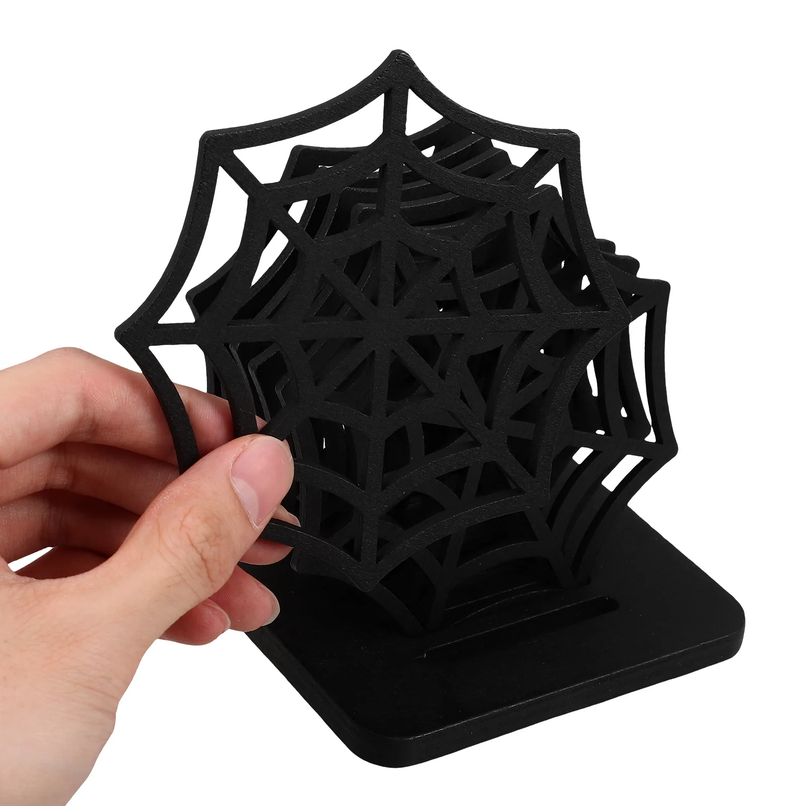 

Spider Web Coaster Drinking Coasters Halloween for Decoration Flash Placemats Insulated Cup