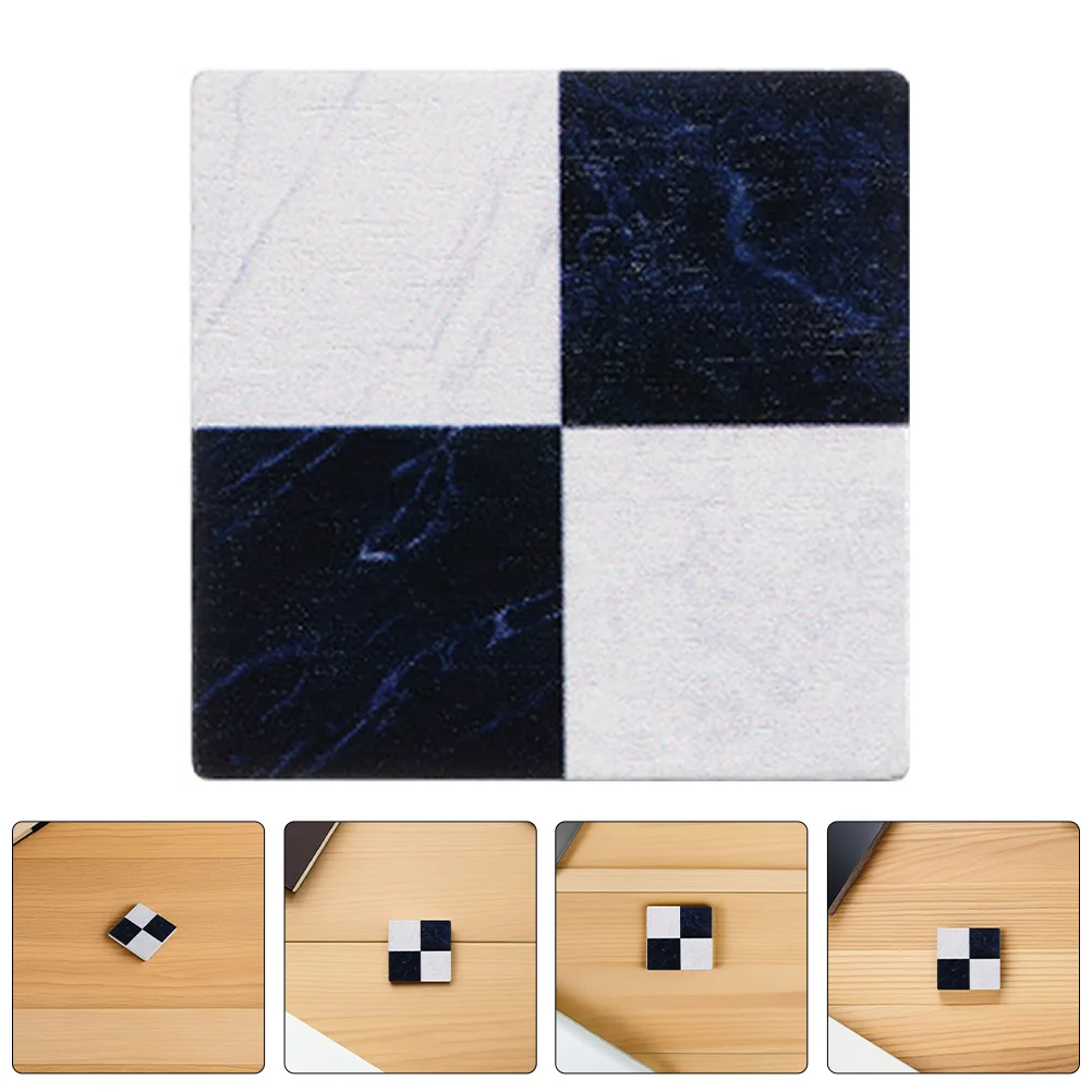 

30pcs Simulated Wood Floor Tiles For Dollhouse Realistic Peel Stick Miniature Flooring Vinyl Adhesive Floor Sheets - Mini