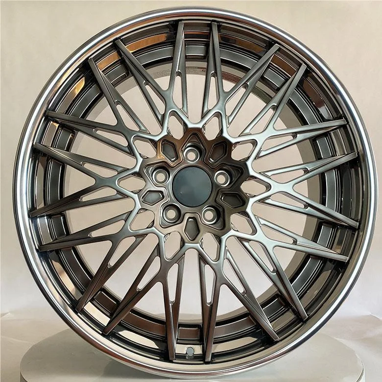 New Fashion Custom gun metal grey Concave 16-26 inch 5x100 5x114.3 2 Piece Forged Wheel Rim for Aston Martin Alfa Romeo