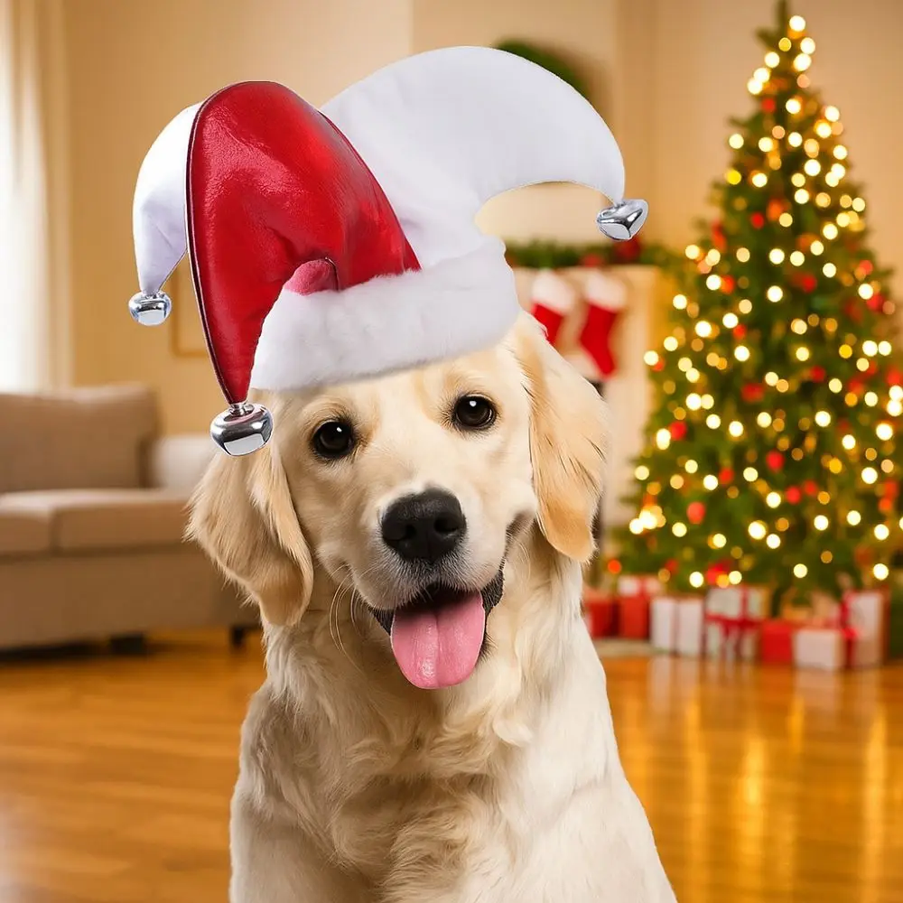 Topi Joker Lucu dan Imut untuk Hewan Peliharaan, Topi Pesta Anjing yang Bernapas dan Dapat Disesuaikan, Topi Kostum Kreatif untuk Festival