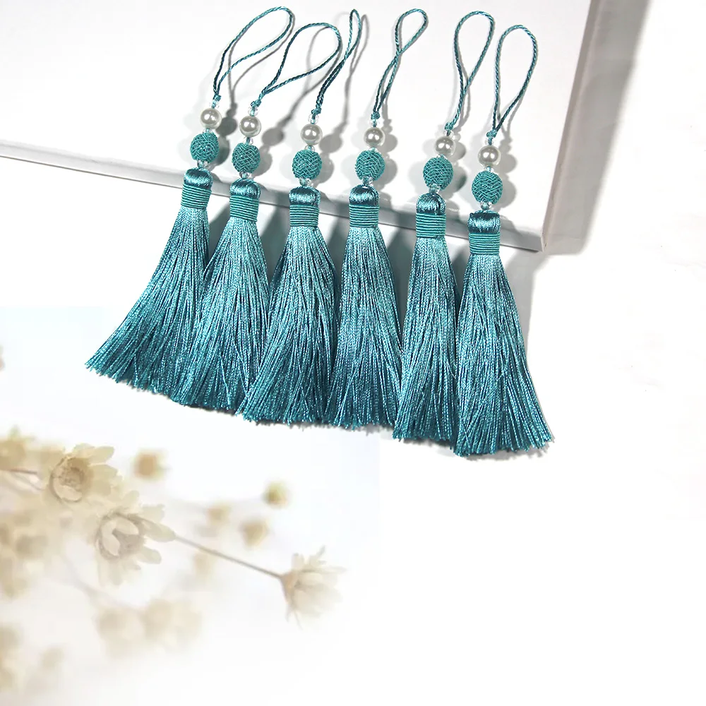 1Pc Hanging Rope Silk Tassels Fringe Sewing Bang Tassel Trim Key Tassels For DIY Curtain Accessories For Home Decoration