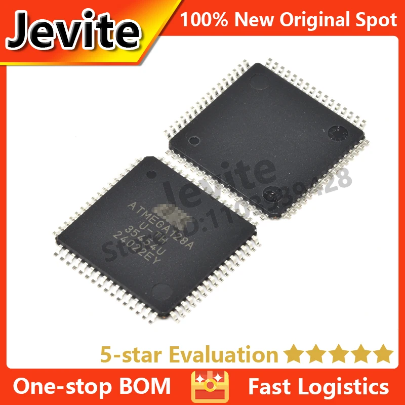 

Jevite 100% New Original electronics Controller IC 10-50 units/lote ATMEGA128A ATMEGA128A-AU TQFP-64 8-bit MCU