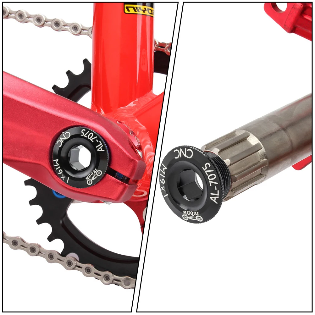 

2pcs Crank Cover Bike Bolt Crankset Screws Nuts for Mountain Cranket Fixing Arm Universal Compatibility Lightweight Aluminum