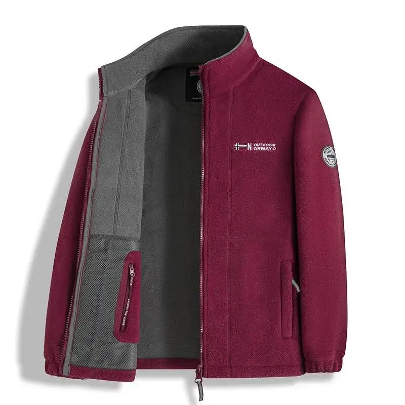 

Норвежская куртка! Функциональная уличная морозостойкая одежда большого размера! Осенне-зимняя теплая флисовая куртка-пуловер