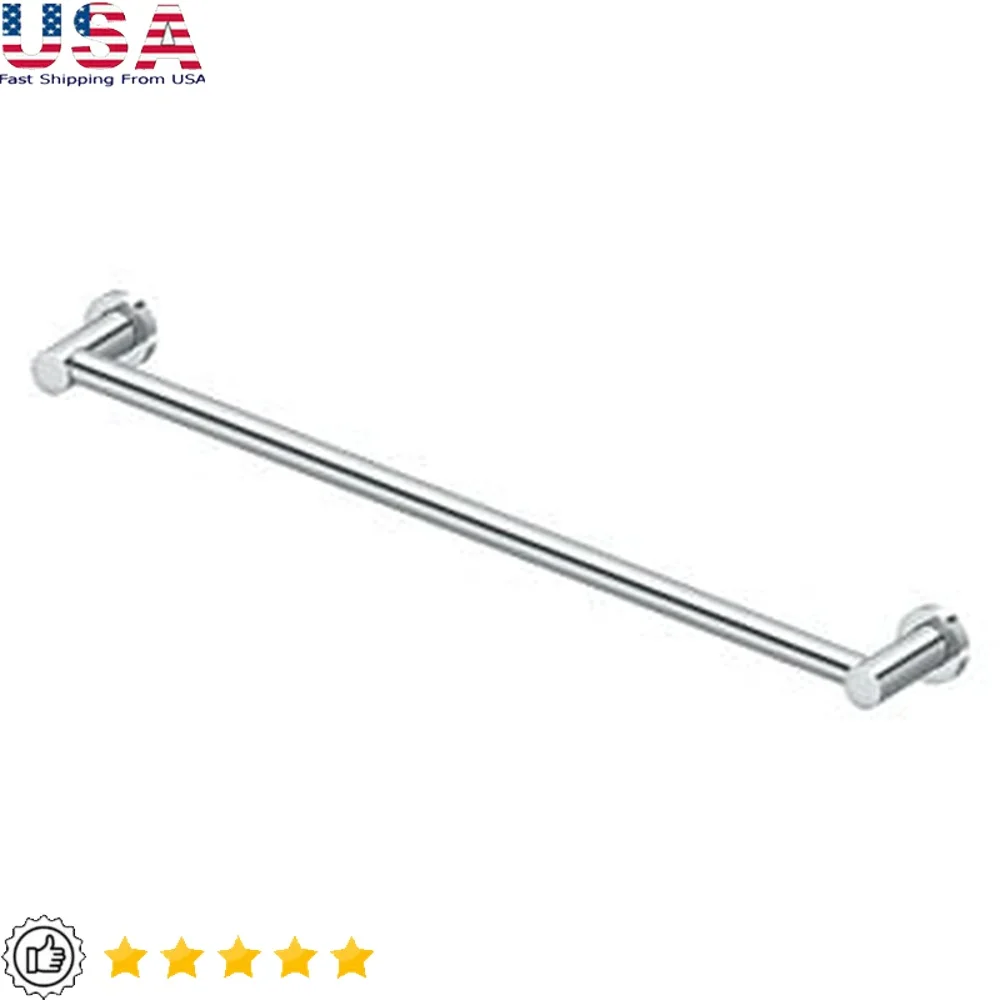 

30 Inch Towel Bar BBN Series Bright Chrome Finish Zinc Material 3 Inch Projection Bathroom Accessories Durable Design