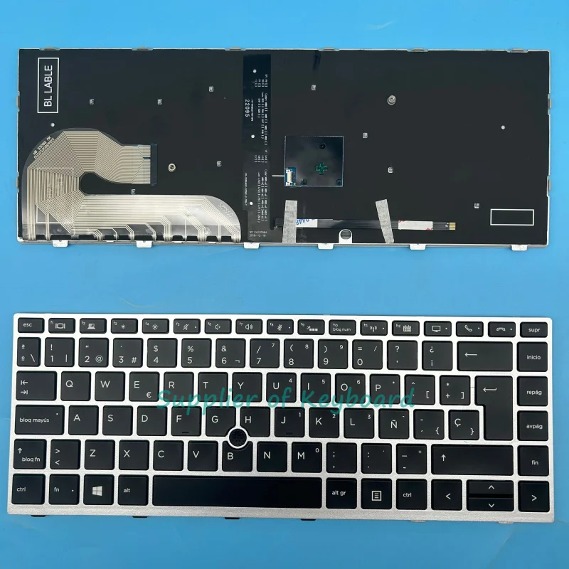 Nuevo teclado latino español para HP EliteBook 840 G5,850 G6,846 G8,745 G5,ZBook 14u G5,14u G6 retroiluminado