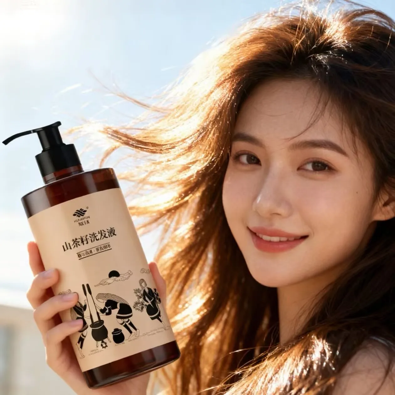 500ml-guangxi-camellia-seed-shampoo-platycladus-oil-control-anti-hair-loss-volumizing-plant-based-hair-care