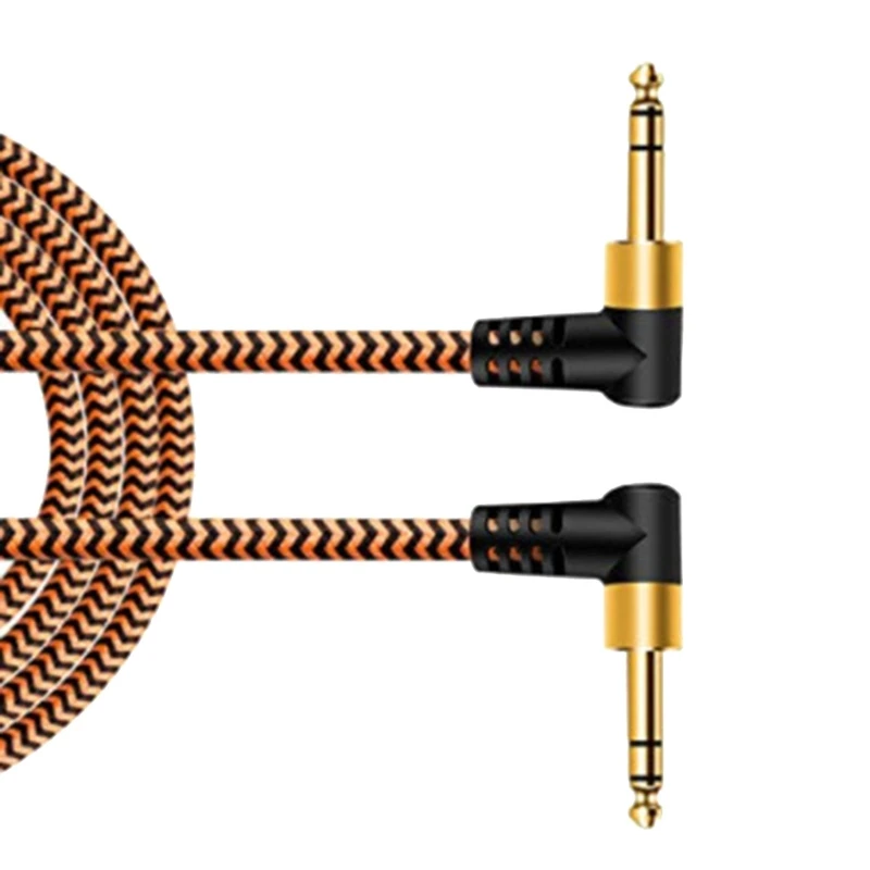 Amp Cable 6.35mm Instrument Cable Plugs (Male to Male) for Guitar, Keyboards, and Sound Mixing