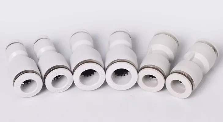 Gas pipe quick insert straight reducer size head conversion pneumatic joint