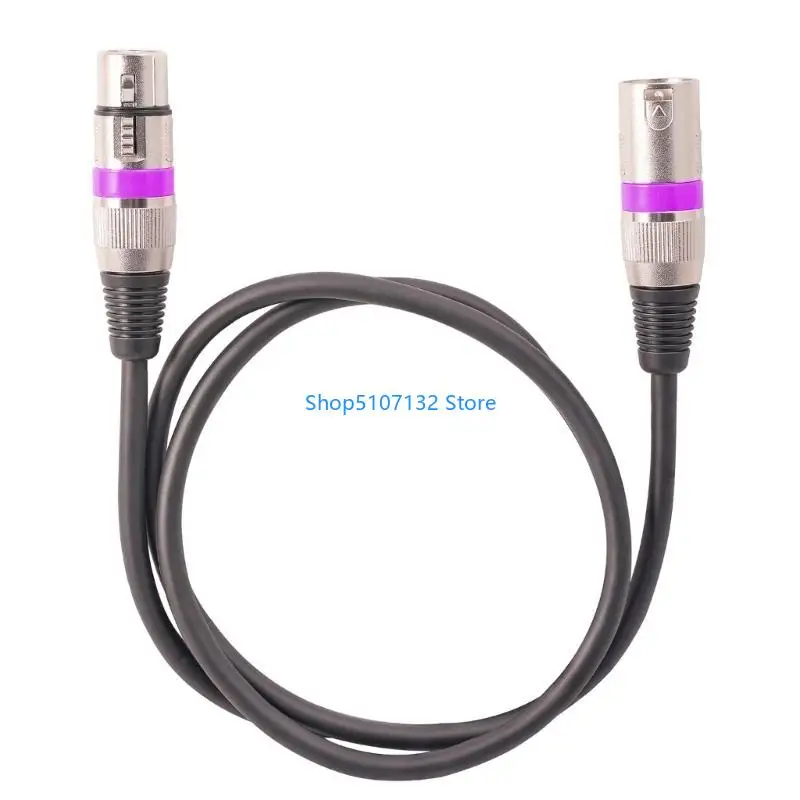 87HD 5pcs Professional XLR Male to Female Microphone Cable 3Pin XLR Microphone Cable for DMX-Stage Light Turn around