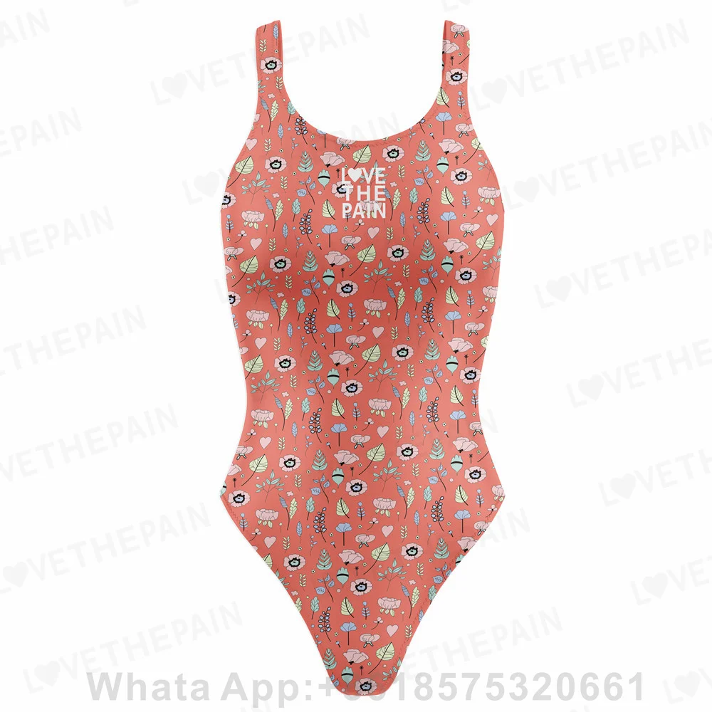 

Love The Pain New Multi -function One Piece Swimsuit Women Sexy Swimwear Bathing Suit Outdoor Sports Training Comfort Bodysuit