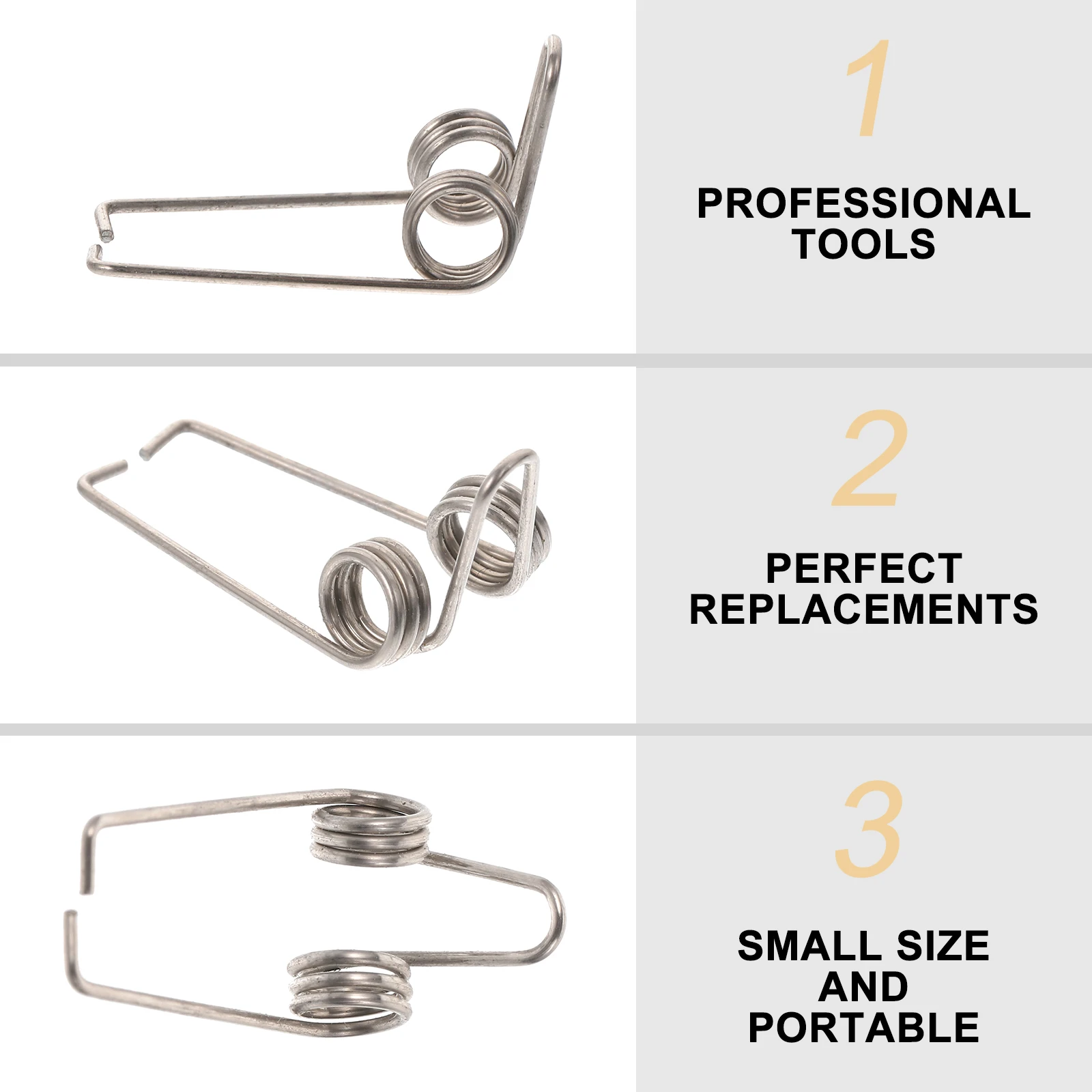

10pcs Trumpet Watergate Key Springs Replacement Drain Clique Accessories Iron Material Small Size Portable For Most Trumpets