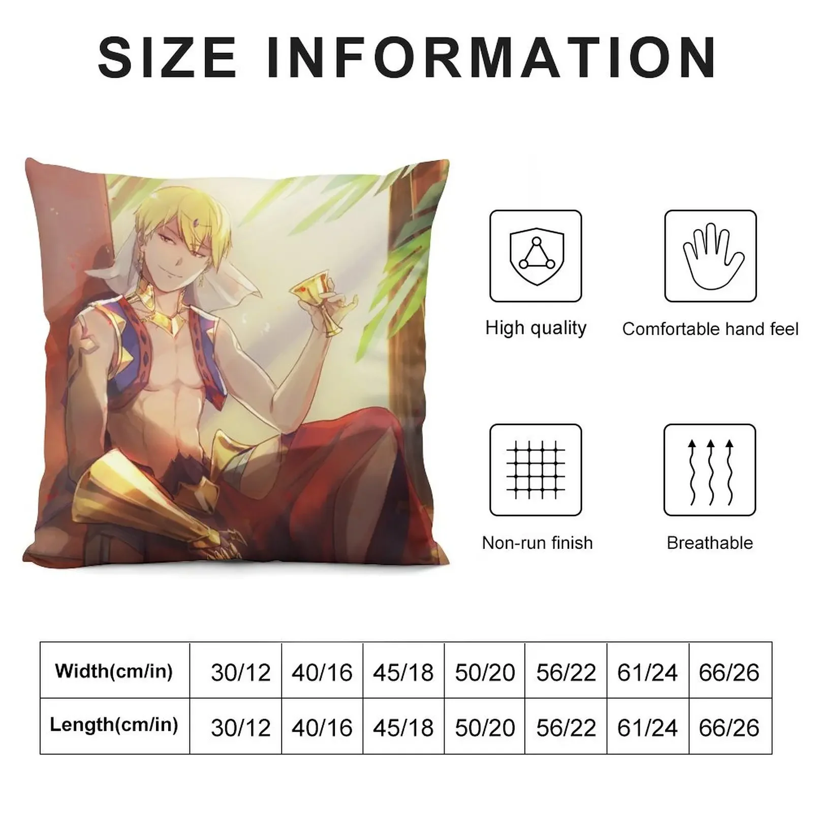 Caster Gilgamesh Throw Pillow Pillow Cover Pillowcases Cushion Covers Sofa pillow