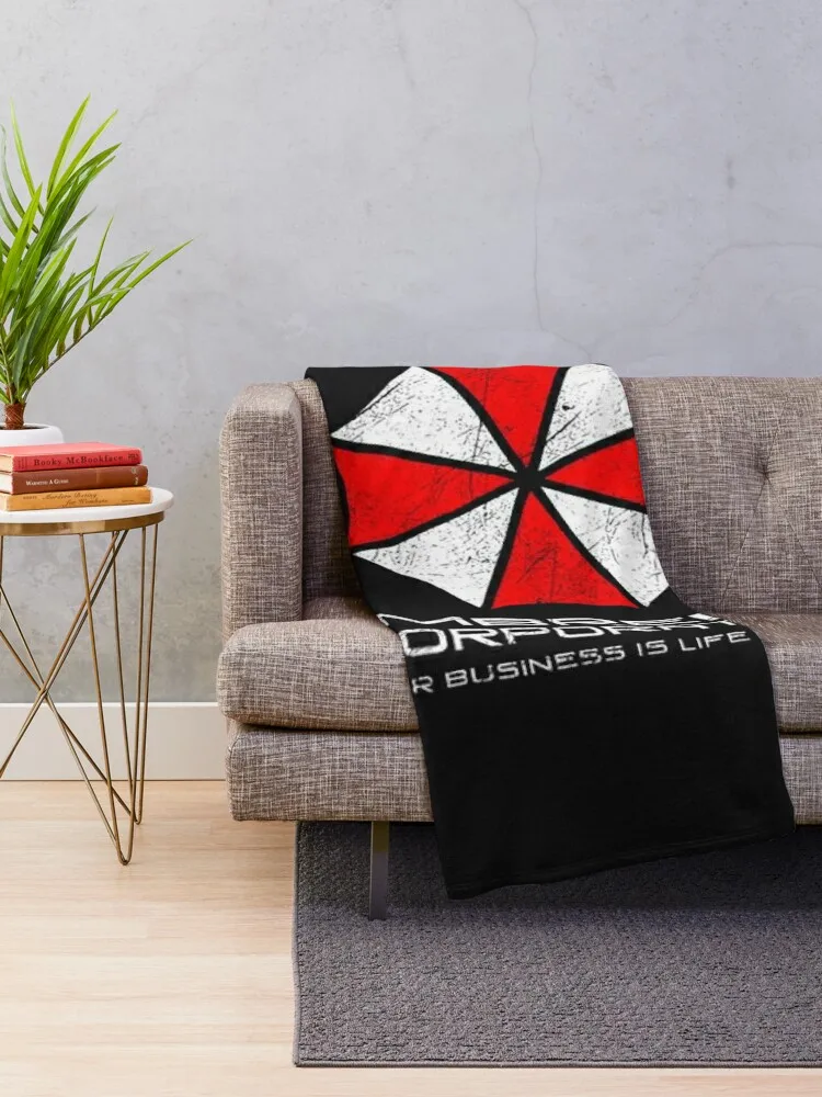 Umbrella Corporation Throw Blanket Flannel Fabric Giant Sofa Blankets