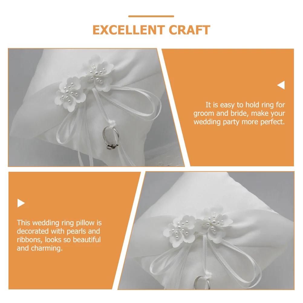 

Pearl Ring Pad Decoration Wedding Decorations Banner Pearls Pillow Day Cushion Bride