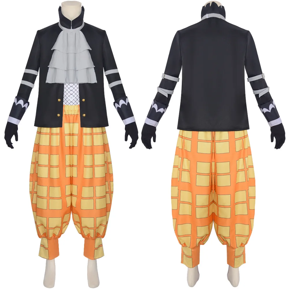 ONE PIECE Gekko Moria Anime Cosplay Costume Jacket Shirt Pants Scarf Gloves Dress Uniform Full Set Halloween Show Party Clothing