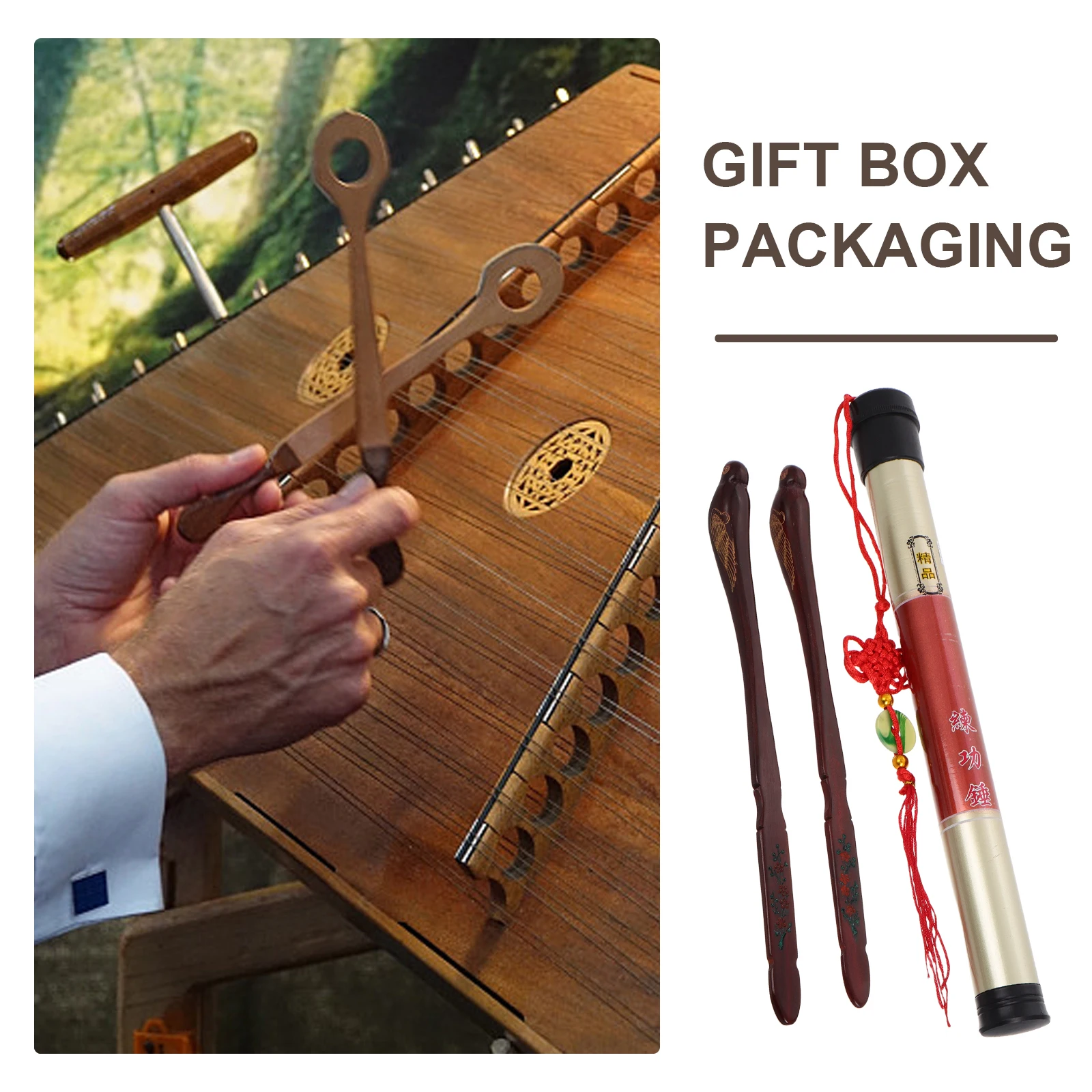 

2 Pcs Dulcimer Exercise Hammer Best Walking Cane for Balance Manual Barney s Caveman Costume Brown Club Prop Stick