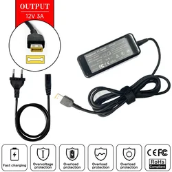 12V 3A 36W Ac Adapter Charger For Lenovo ThinkPad Tablet 10 & Helix 1,Helix 2,11 ADLX36NCT2B ADLX36NDT2B ADLX36NCC2A 4X20E75066