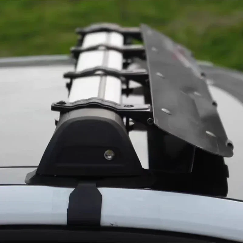 Roof Crossbar Spoiler Wing Deflector Plate Silent Universal Noise Reduction Board Adjustable Angle Compatible with 85cm-125cm