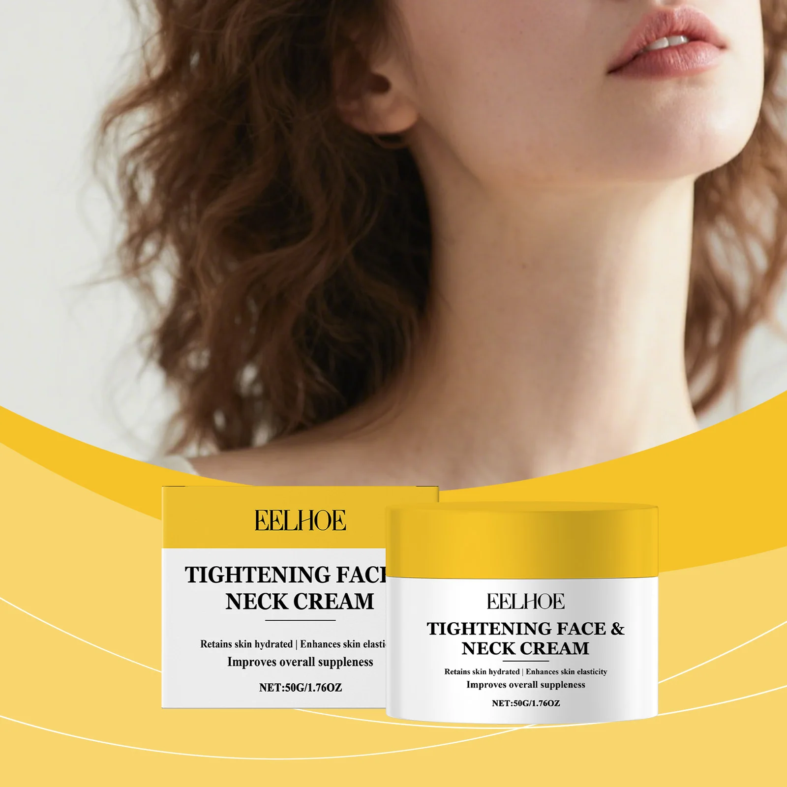 

Moisturizing Face & Neck Cream-Aids Skin Softness, Supports Elasticity Boost & Fine Line Reduction, Enhances Daily Moisturizing