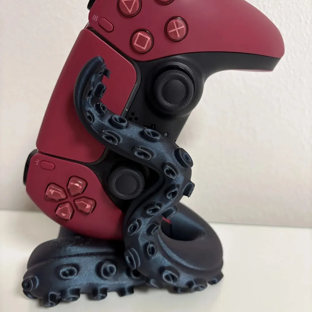 Octopus Tentacle Controller Holder 3D Printed For PS5 Desktop Display Stand Home Decor Unique Holiday Gift Ornament