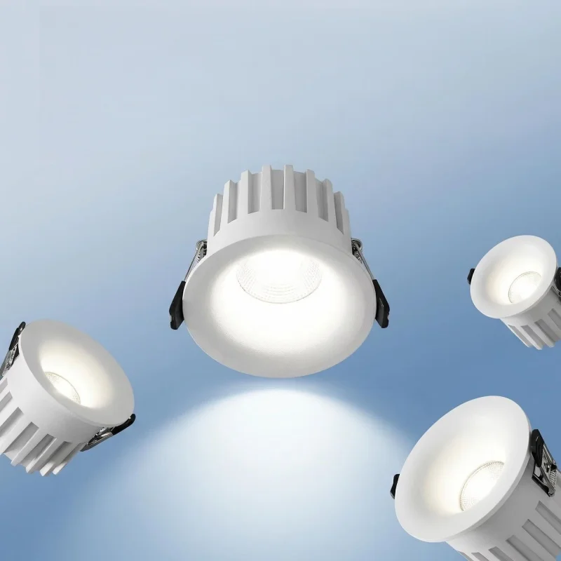 

Ультратонкий встроенный алюминиевый прожектор AC110-220V с регулируемой яркостью, светодиодный потолочный светильник для дома, гостиной, спальни, коридора