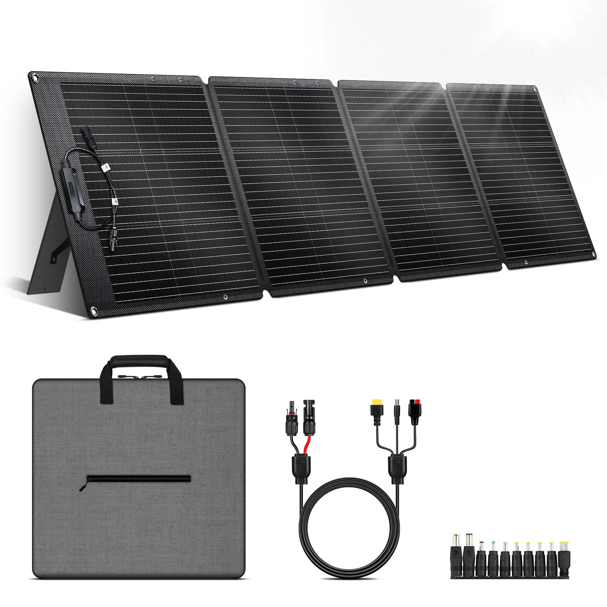 CTOLITY SPC200-Pro 200W opvouwbaar zonnepaneel 20V ETFE 23% efficiëntie draagbare opvouwbare zonnelader buitenvoeding kamperen