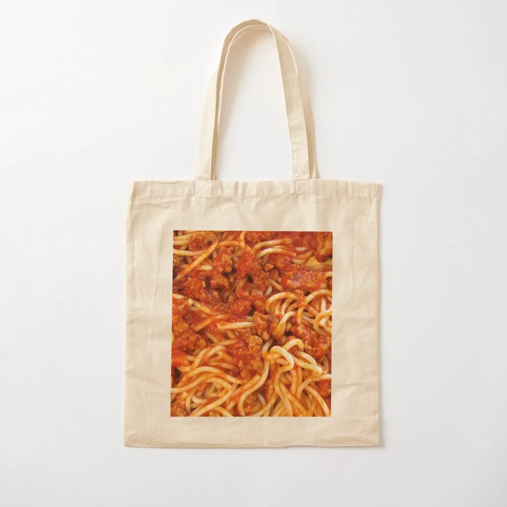 

Spaghetti With Sauce Tote Bag hand bags shopping trolley bag cute tote bag Canvas Tote