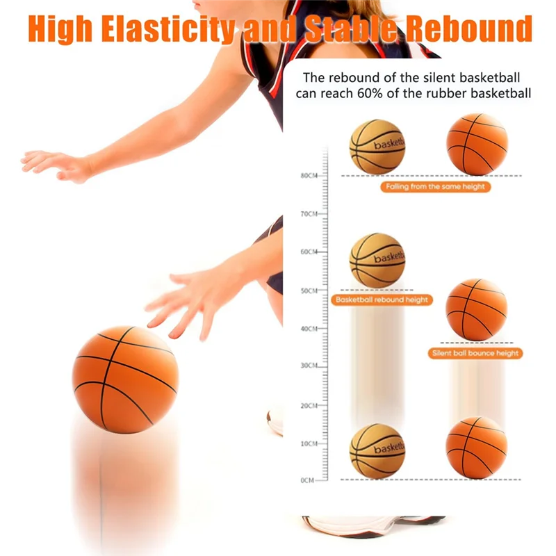 كرة سلة AINY-Foam، كرة سلة للتدريب الداخلي عالي الكثافة، نسيج ثلاثي الأبعاد، كرة هادئة بدون ضوضاء للمنزل وحمام السباحة على الشاطئ