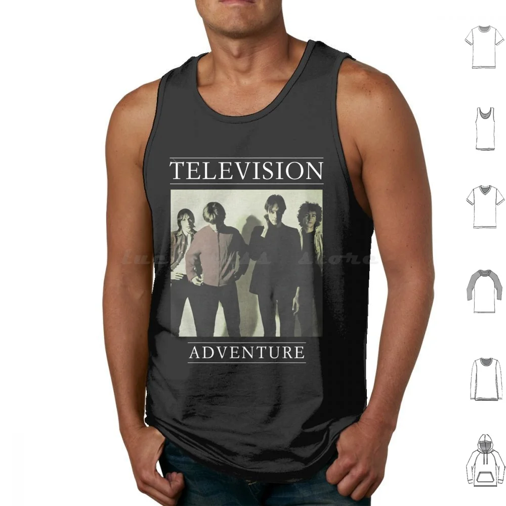Camisetas sin mangas de aventura con estampado de banda de algodón Punk Proto Alt música alternativa marquesina Luna álbum leyenda de los años 70