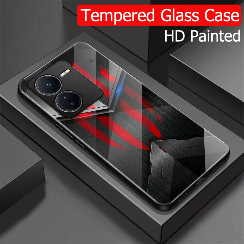 For Vivo Y100T Case Temperd Glass Phone Case For Vivo Y100i ShockProof Cover For Vivo Y100 I T Fundas