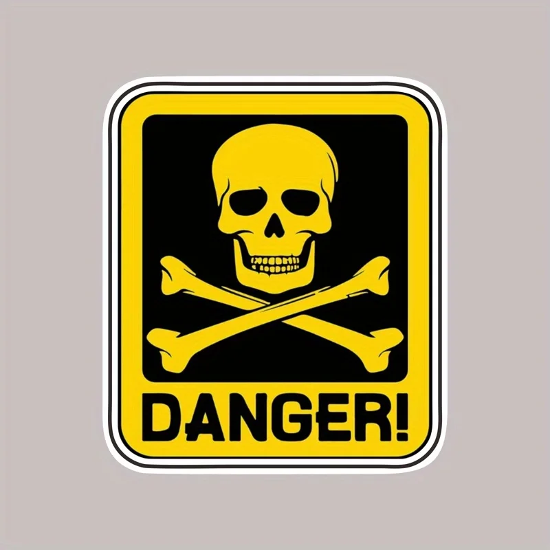 

Виниловая наклейка на автомобиль с изображением черепа - матовая отделка, нестандартная форма, мультяшный дизайн, легко клеится и удаляется.