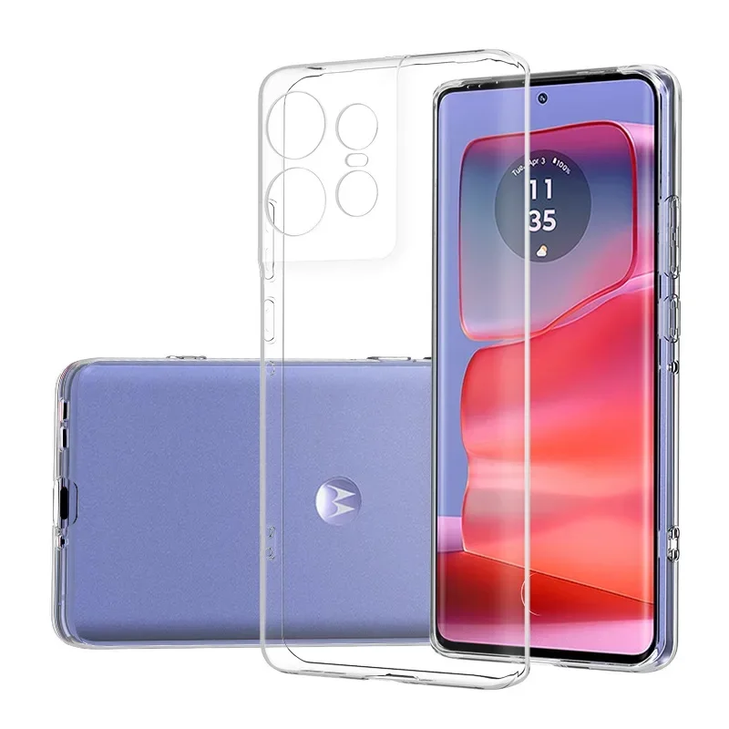 For Moto Edge 50 Pro Ultra Thin Clear Soft TPU Camera Protection Cover for Motorola Moto Edge50Pro 50 Pro