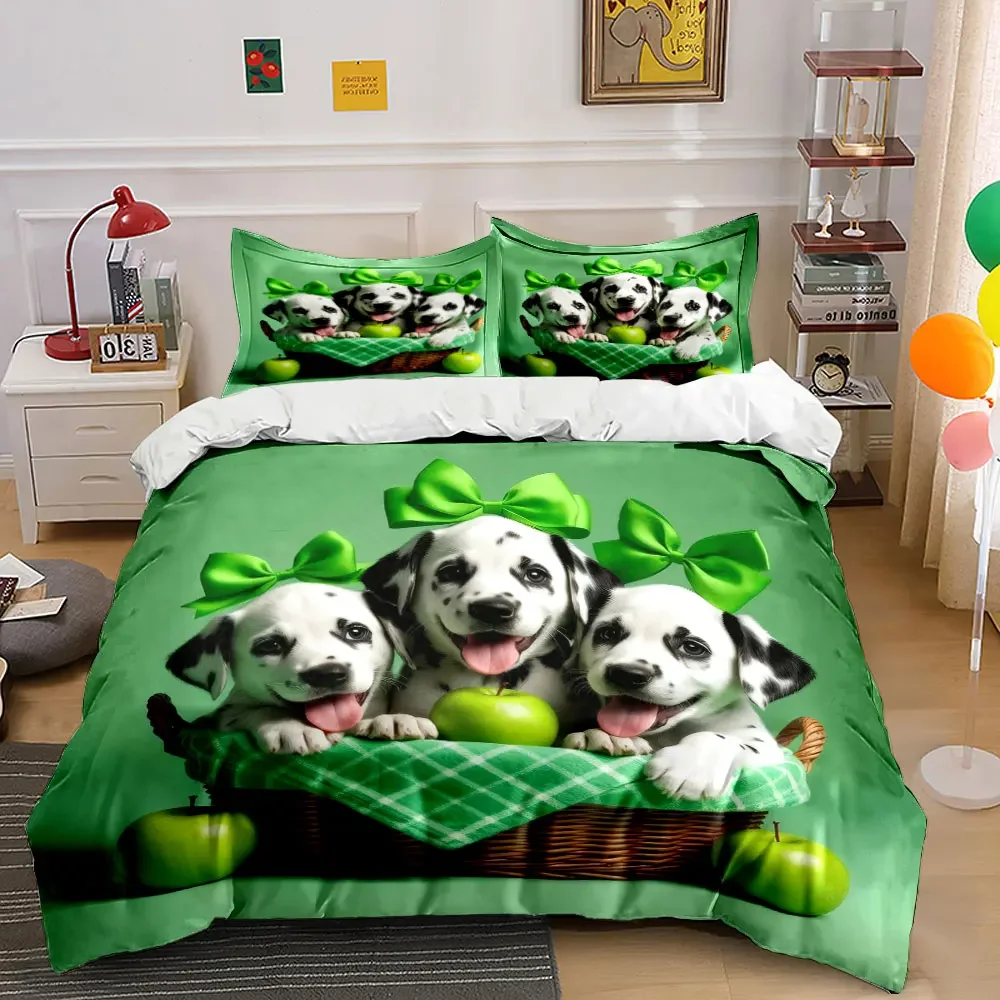 "Green Theme Basket Decoration Set" Soft Comfortable Duvet Cover Bedding Set Included 1*Duvet Cover & 2*Pillowcases, gift