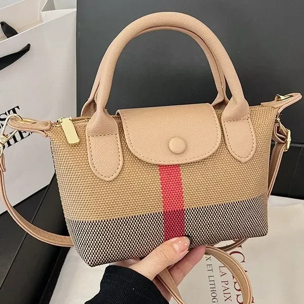 Холщовая сумка через плечо 2025 года, женская трансформируемая сумка через плечо/большая прочная и легкая сумочка для повседневного стильного повседневного использования