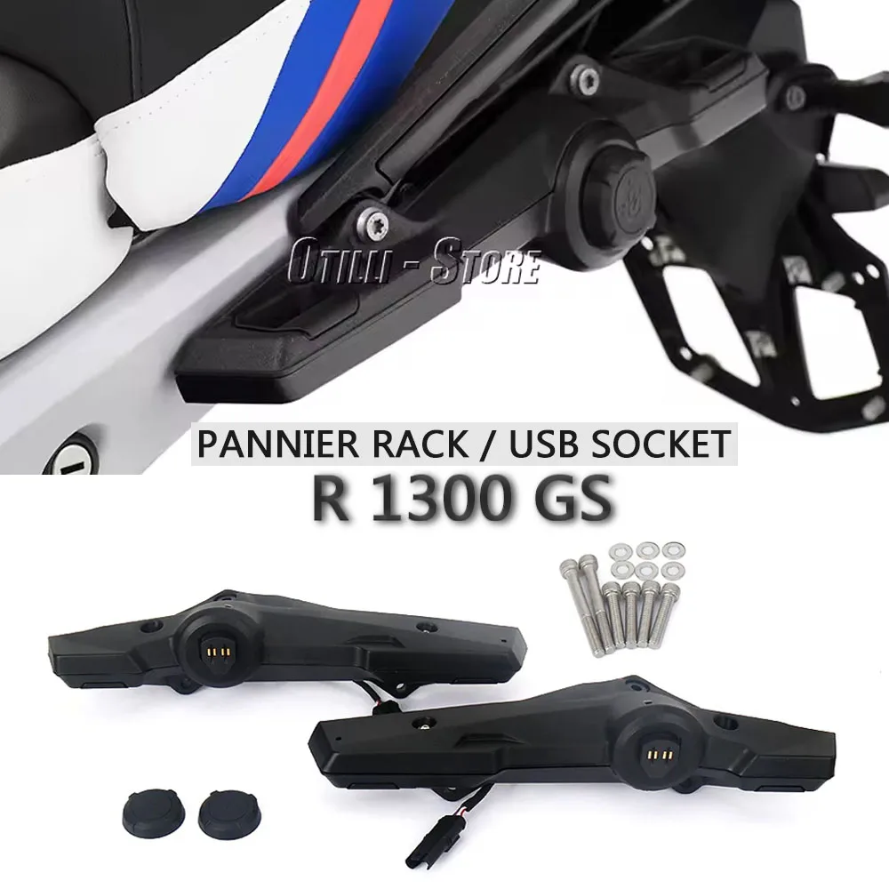 

New Waterproof USB Charger Adapter with Lid Pannier Rack Pack Fit For BMW R 1300 GS r1300gs GS 1300 R1300GS Motorcycle 2023-2026