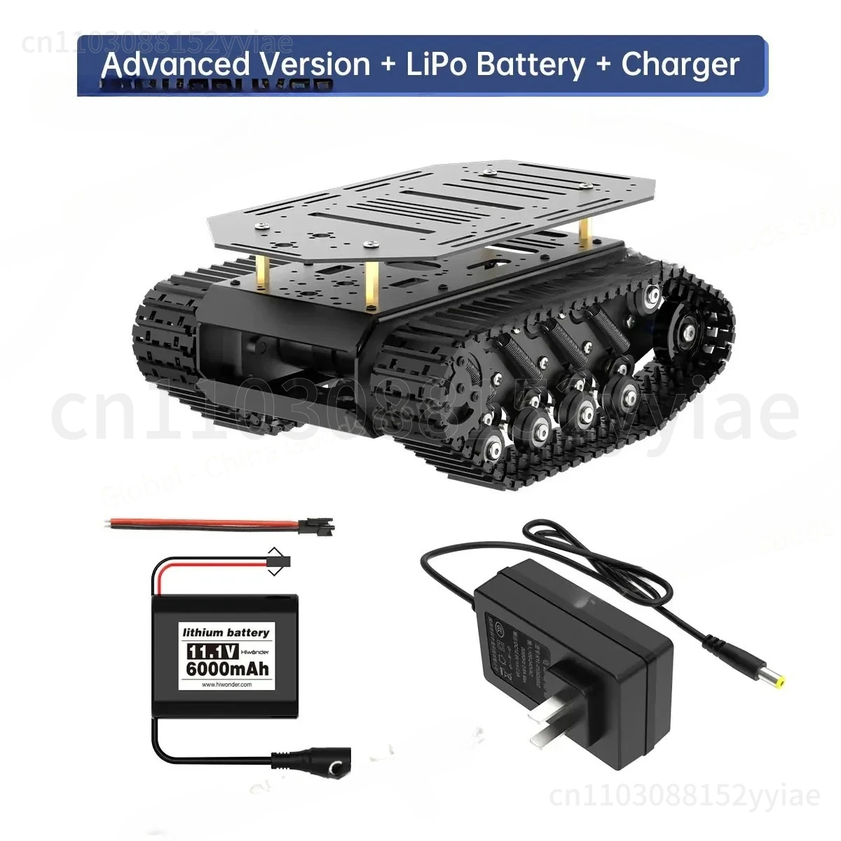 Hiwonder Tracked Chassis, Tank Chassis, Shock-absorbing Robot Chassis