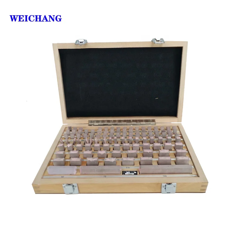 Gauge Block Set 32PCS 38PCS 47PCS 83PCS 87PCS 103PCS 112PCS Caliper Block gauge Inspection Block Gauge Measurement Instruments