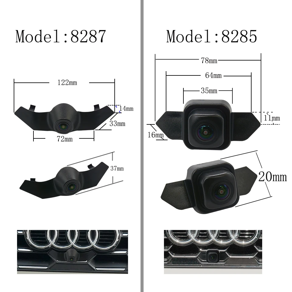 HaiSunny HD AHD 1080P 170 ° Front View Camera For Audi A3 A3L Sportback Limousine Waterproof Night Vision Parking Camera CCD