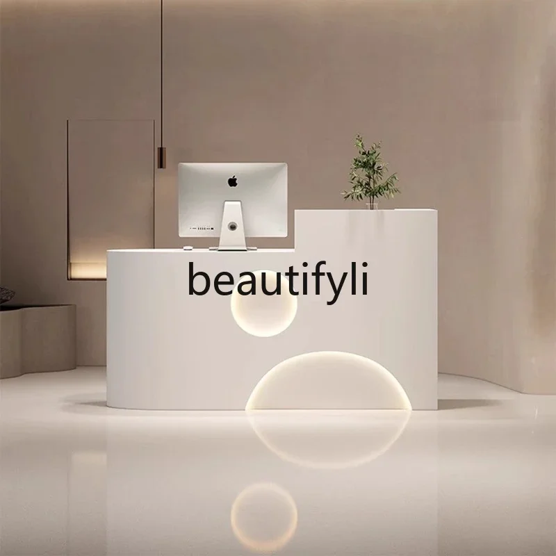 ZzqClothing Store أمين الصندوق مكافحة صالون تجميل صغير بار بسيط الحديثة ورنيش مكتب الاستقبال مكتب الاستقبال الملابس النسائية