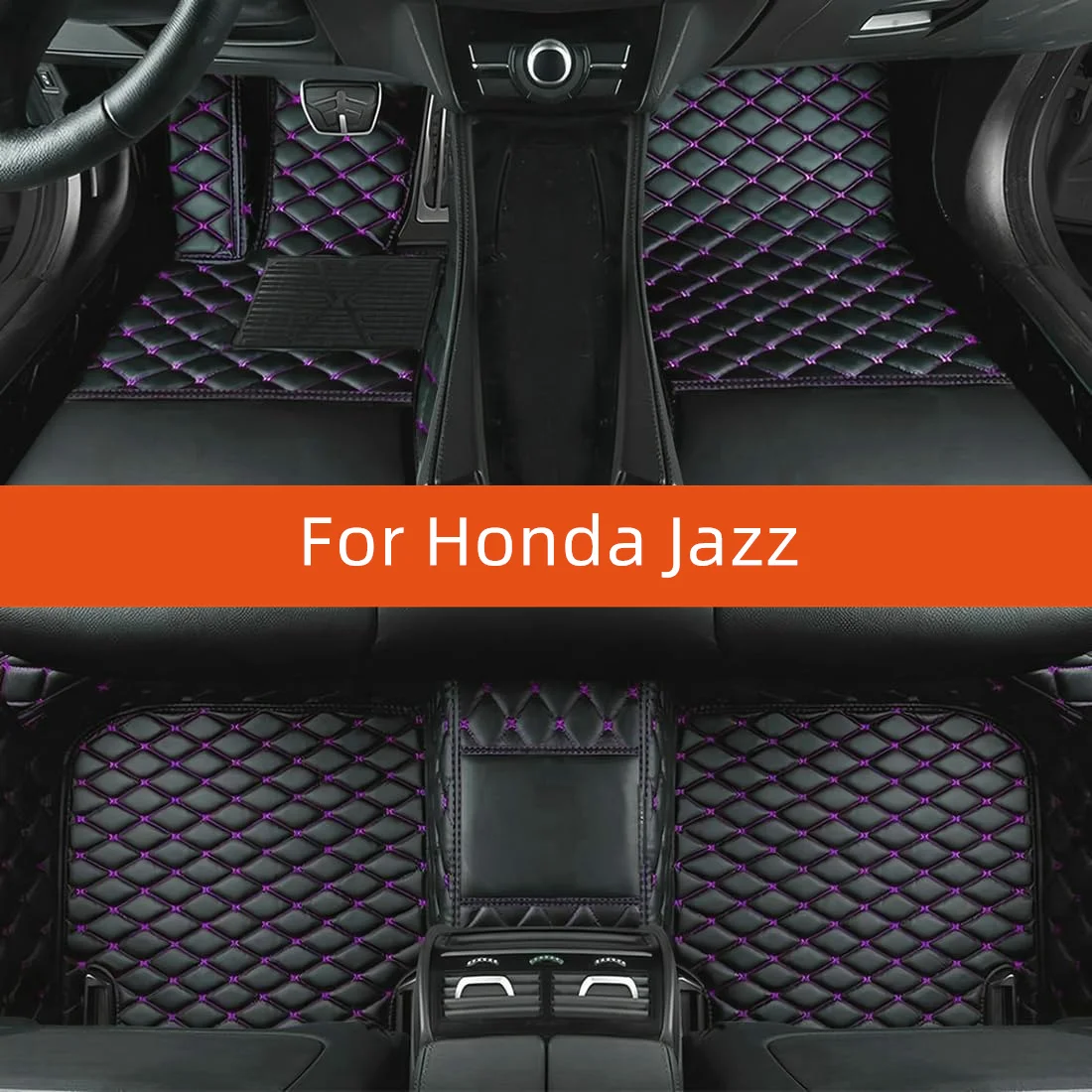 

Custom Leather Car Floor Mat For Honda Jazz 2002 2003 2004 2005 2006 2007 2008 2009 2010 Car Mat Interior Accessories